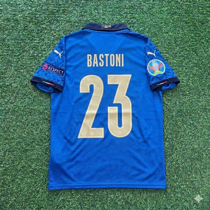 Italy EURO 2020 Alessandro Bastoni #23 Final Retro Football Jersey