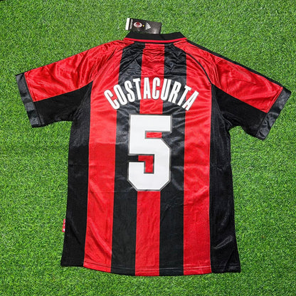 Alessandro Costacurta 5- AC Milan 1999 Retro Football Jersey Kit