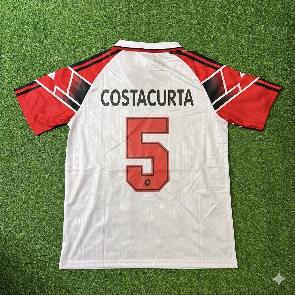Alessandro Costacurta #5 AC Milan 1997 Away Retro Football Jersey Kit