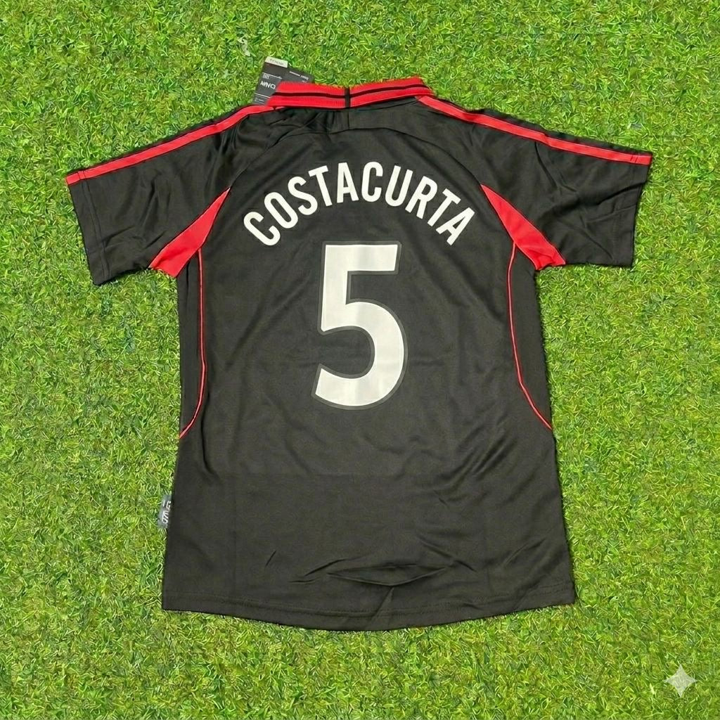 Alessandro Costacurta #5 AC Milan 2000-2001 Away Retro Football Jersey Kit