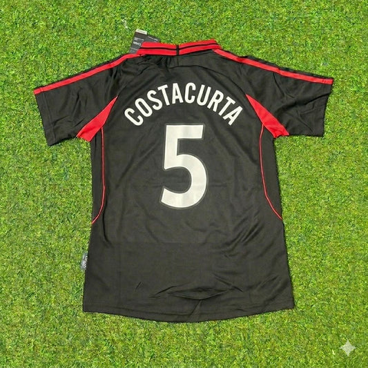 Alessandro Costacurta #5 AC Milan 2000-2001 Away Retro Football Jersey Kit