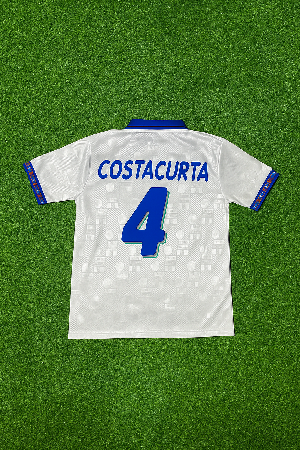 Italy World Cup 1994 Alessandro Costacurta White Retro Football Jersey Kit