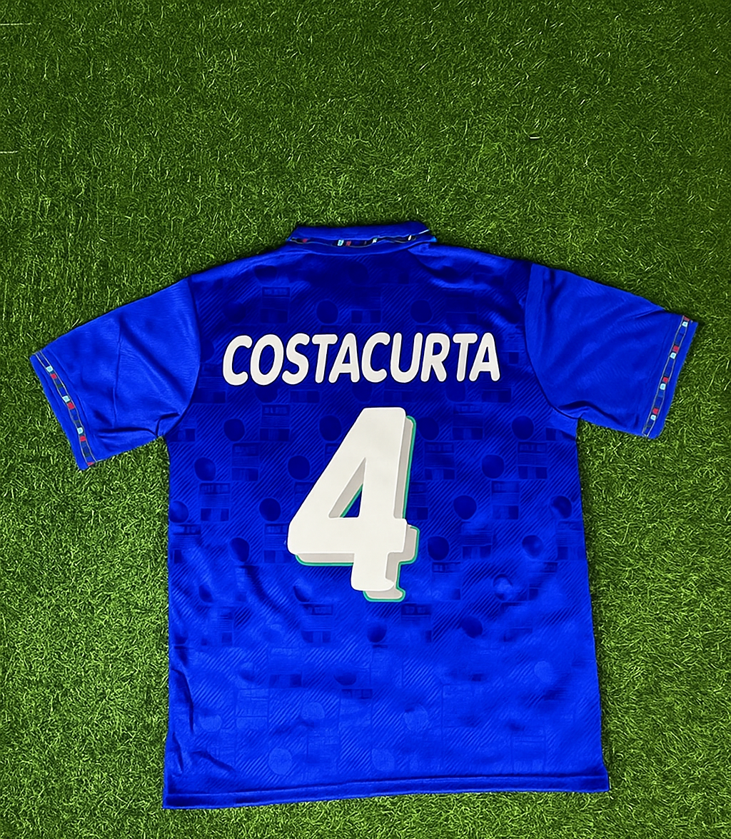 Italy World Cup 1994 Alessandro Costacurta Retro Football Jersey