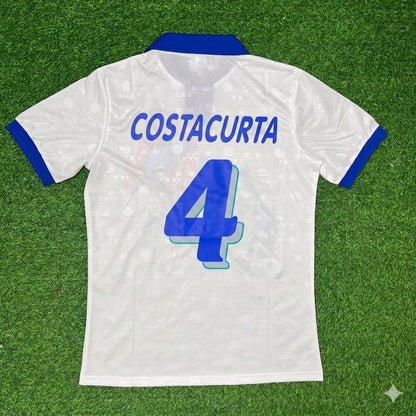 Italy World Cup 1994 Alessandro Costacurta White Retro Football Jersey