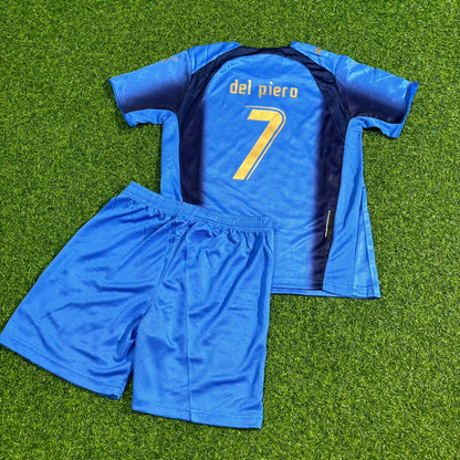 Italy World Cup 2006 Alessandro Del Piero 7- Final Retro Kids Football Jersey Kinder