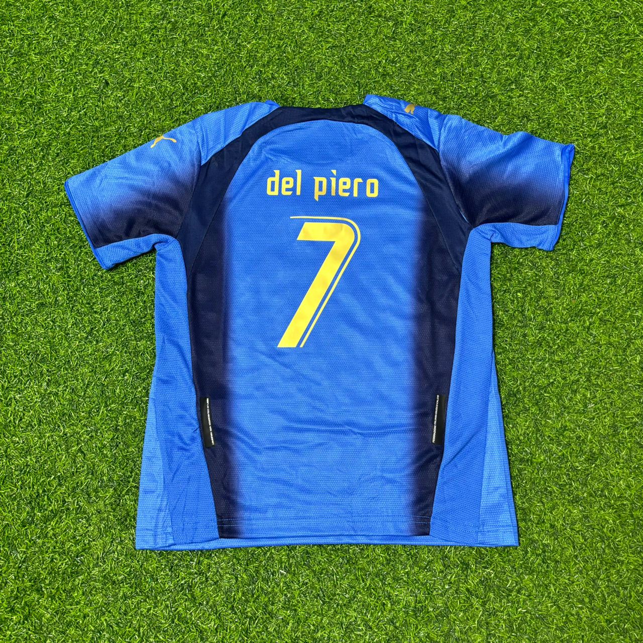 Italy World Cup 2006 Alessandro Del Piero 7- Final Retro Kids Football Jersey Kinder