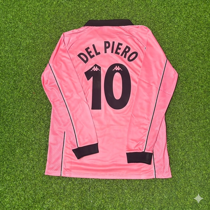 Alessandro Del Piero #10 Juventus 1995 Pink Football Jersey Kit