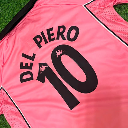 Alessandro Del Piero #10 Juventus 1996 1998 Retro Pink Kids Football Jersey