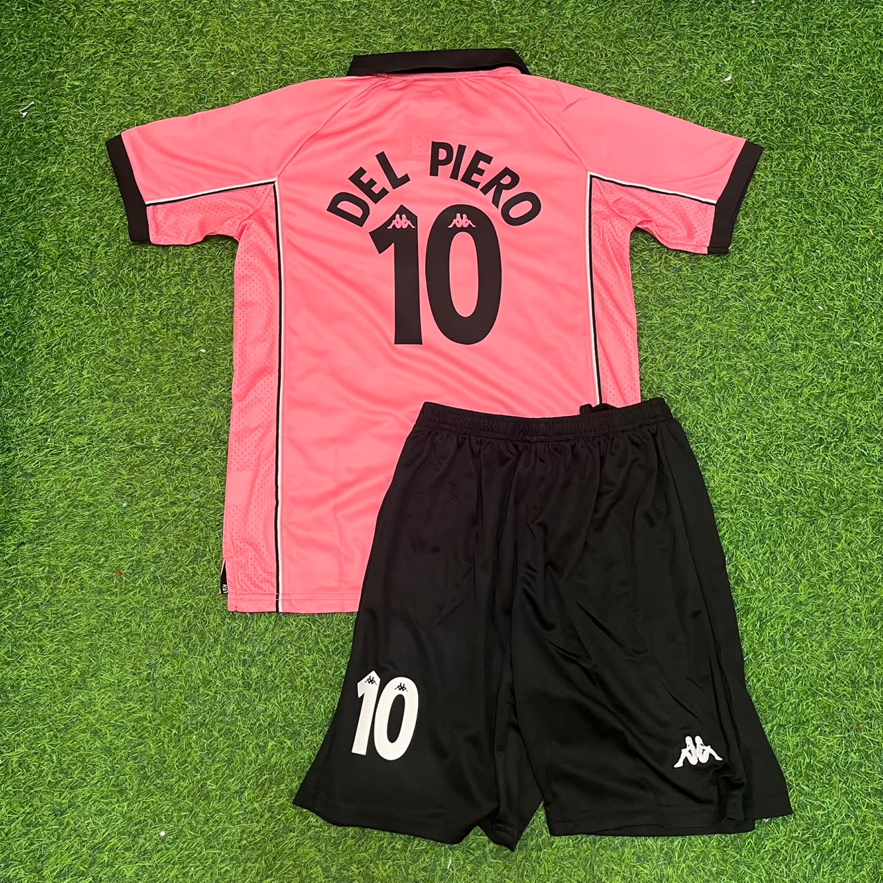Alessandro Del Piero #10 Juventus 1996 1998 Retro Pink Kids Football Jersey