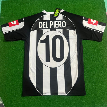Alessandro Del Piero Juventus 2002 2003 Retro Football Jersey Kit