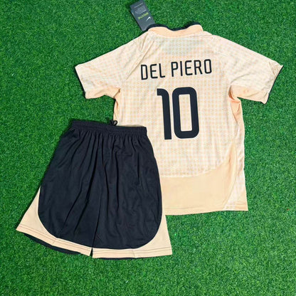 Alessandro Del Piero Juventus 2003/2004 Pink Retro Kids Football Jersey Kit