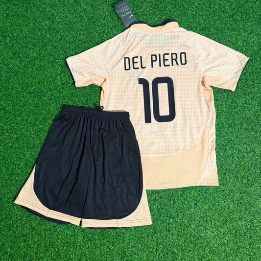 Alessandro Del Piero Juventus 2003/2004 Pink Retro Kids Football Jersey Kit
