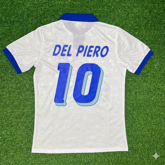 Alessandro Del Piero Italy White Retro Football Jersey
