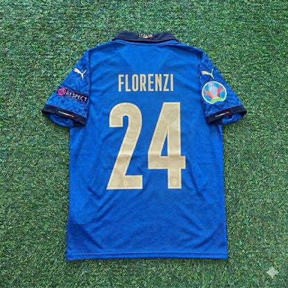 Italy EURO 2020 Alessandro Florenzi #24 Final Retro Football Jersey