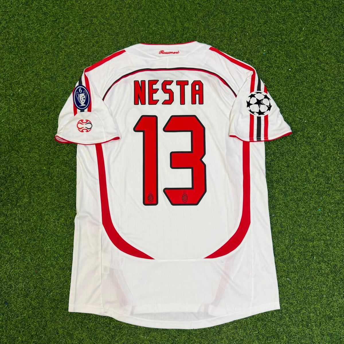 Alessandro Nesta Milan 2007 Final Athene Champions League Final Retro Football Soccer Soccer Kit Football Jersey