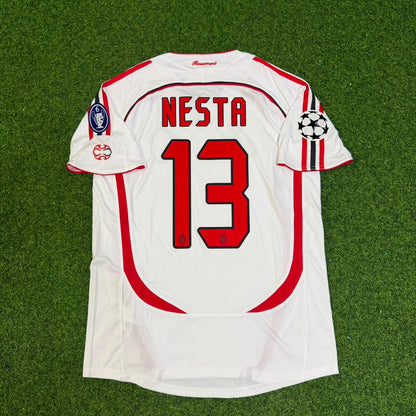 Alessandro Nesta Milan 2007 Final Athene Champions League Final Retro Football Soccer Soccer Kit Football Jersey