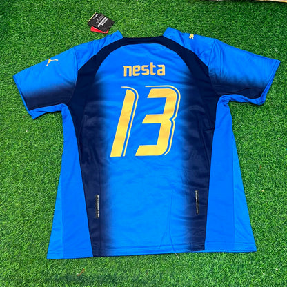 Italy World Cup 2006 Alessandro Nesta 13 - Final Retro Football Jersey