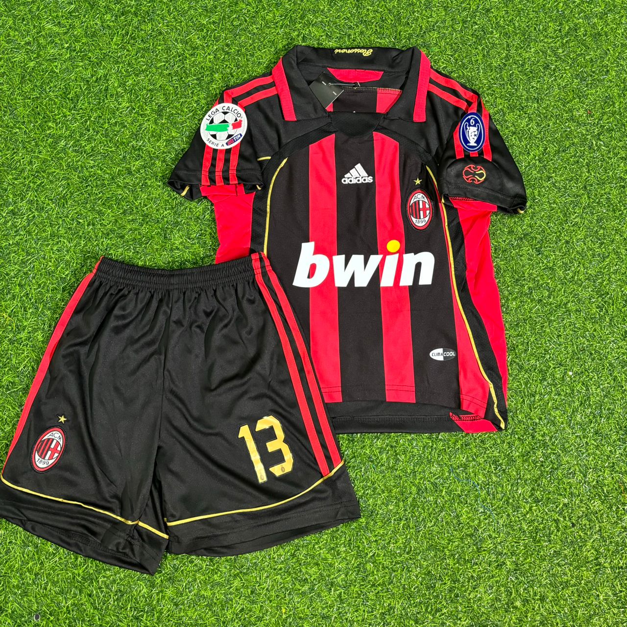 Alessandro Nesta AC Milan 2006-2007 Retro Kids Football Jersey Kinder