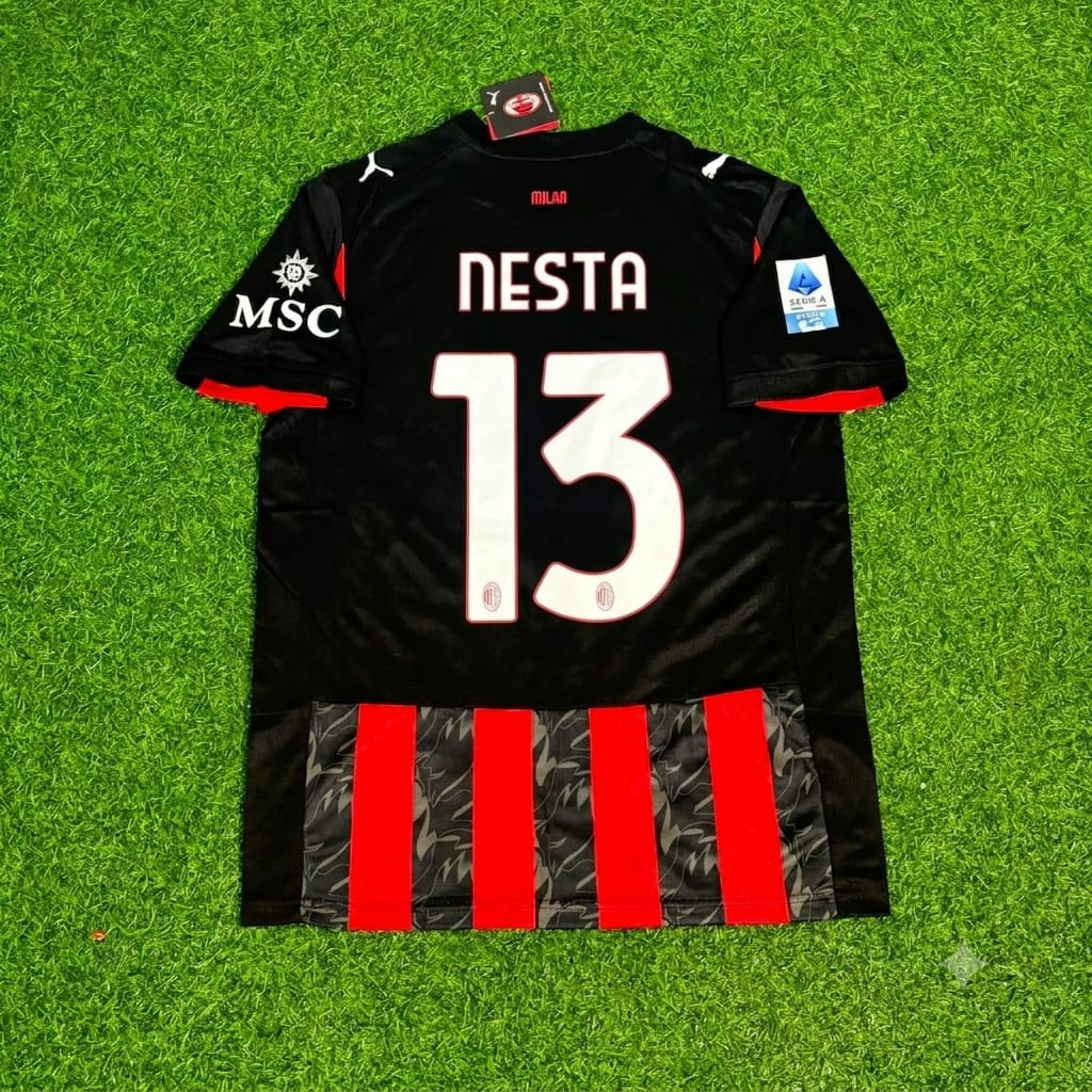 Alessandro Nesta AC Milan Football Retro Legend Football Jersey