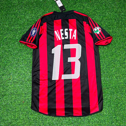 Alessandro Nesta Milan 2003/2004 Home Retro Football Jersey Kit