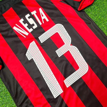 Alessandro Nesta Milan 2003/2004 Home Retro Football Jersey Kit