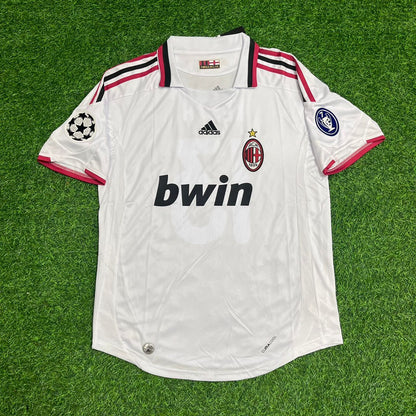 Alessandro Nesta Milan 2009 2010 Season White Retro Football Jersey