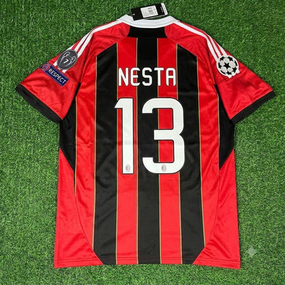 Alessandro Nesta AC Milan Home Retro Football Jersey Kit