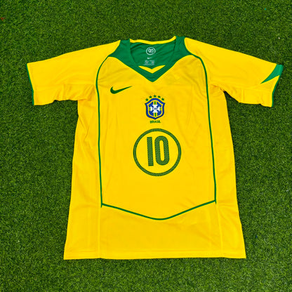 Alex de Souza 10 Brazil 2004 2006 Retro Football Jersey Kit