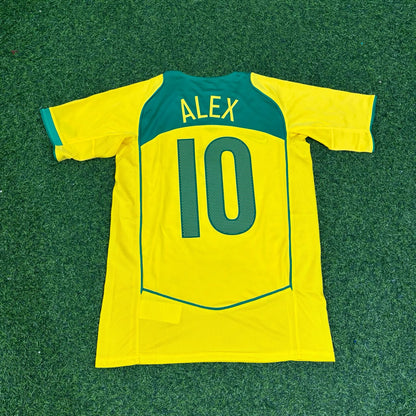 Alex de Souza 10 Brazil 2004 2006 Retro Football Jersey Kit