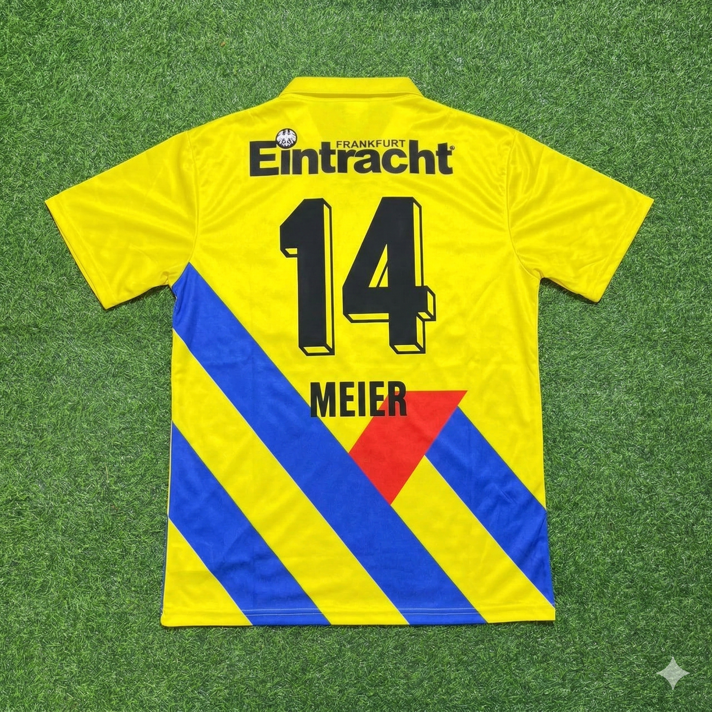 Alexander Meier Eintracht Frankfurt Retro Yellow Football Jersey Kit