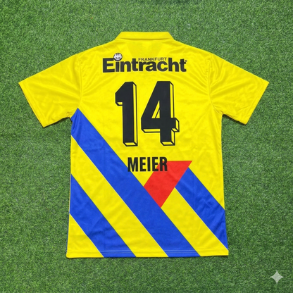 Alexander Meier Eintracht Frankfurt Retro Yellow Football Jersey Kit