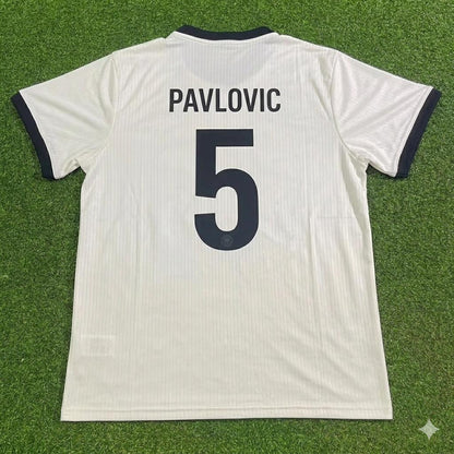Aleksandar Pavlovic Germany 125 Year Special White Football Jersey Kit