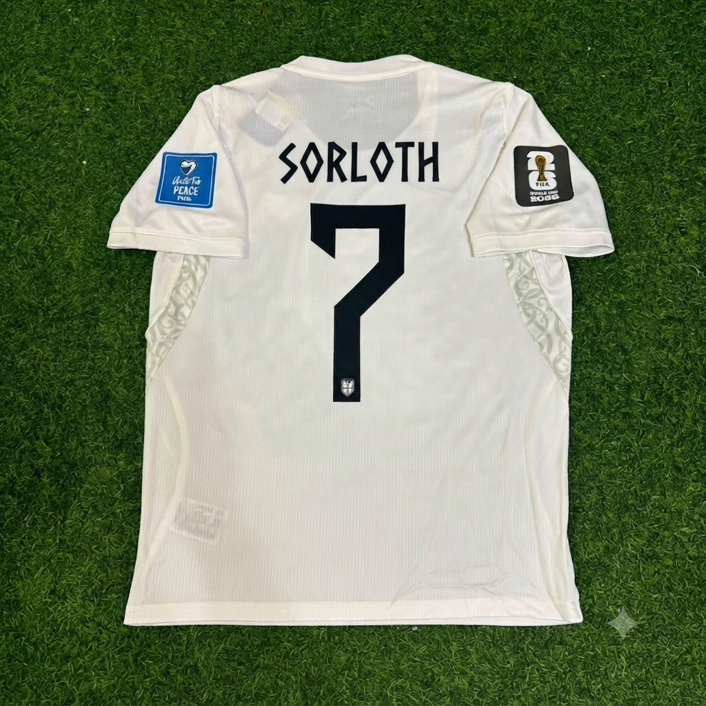 Norway World Cup 2026 Alexander Sørloth #7 White Football Jersey