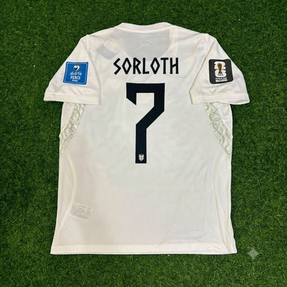 Norway World Cup 2026 Alexander Sørloth #7 White Football Jersey