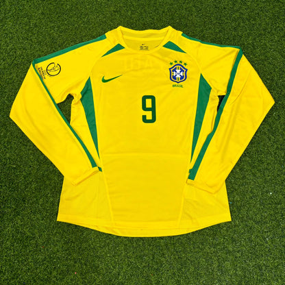 Alexandre Pato Brasil Gelbes Langarm Retro Fußballtrikot