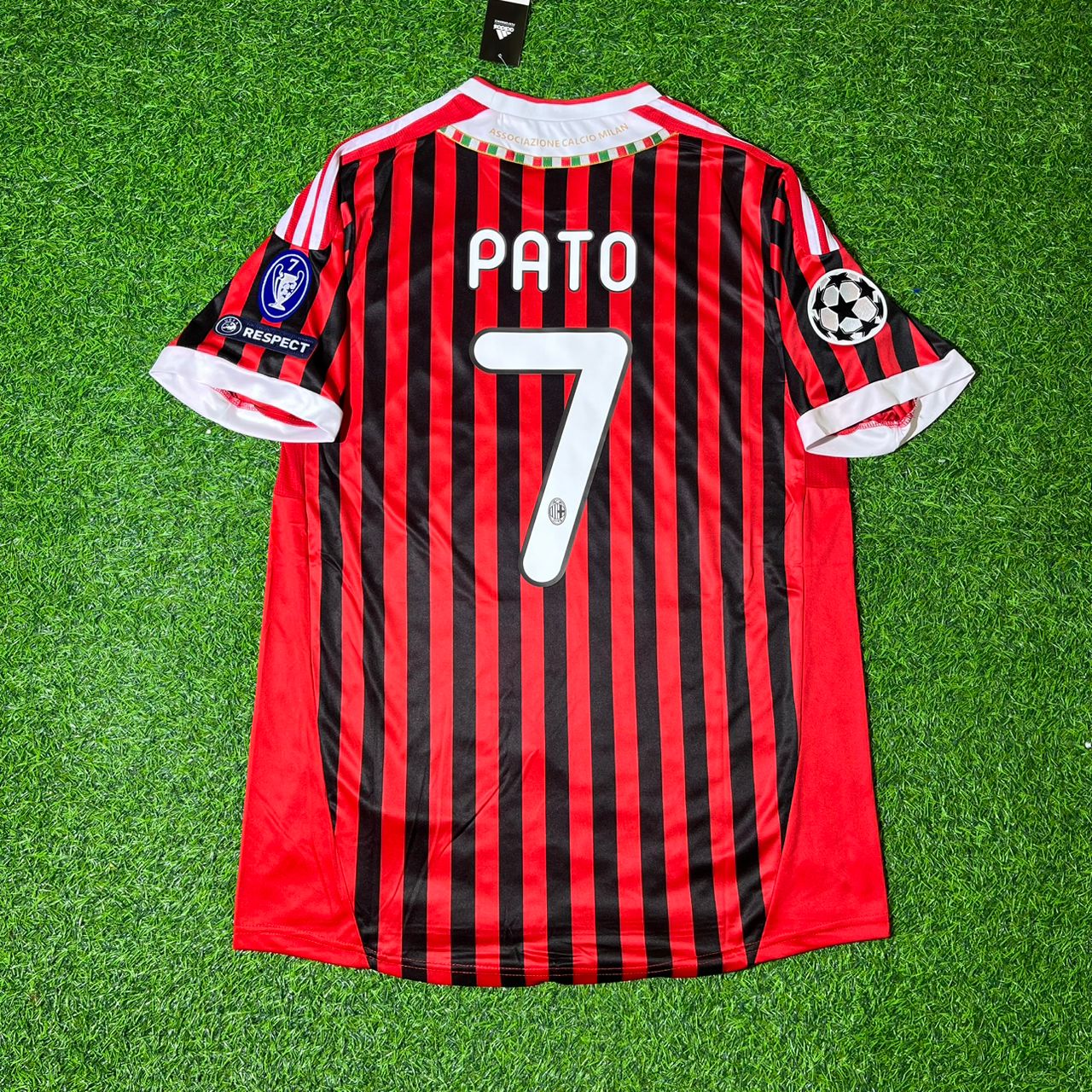 Alexandre Pato 7 - AC Milan Home 2011/12 Retro Football Jersey Kit