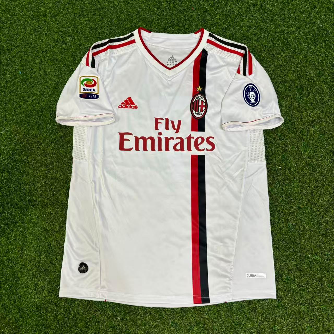 Alexandre Pato #7 Milan 2011-2012 White Away Retro Football Jersey Kit
