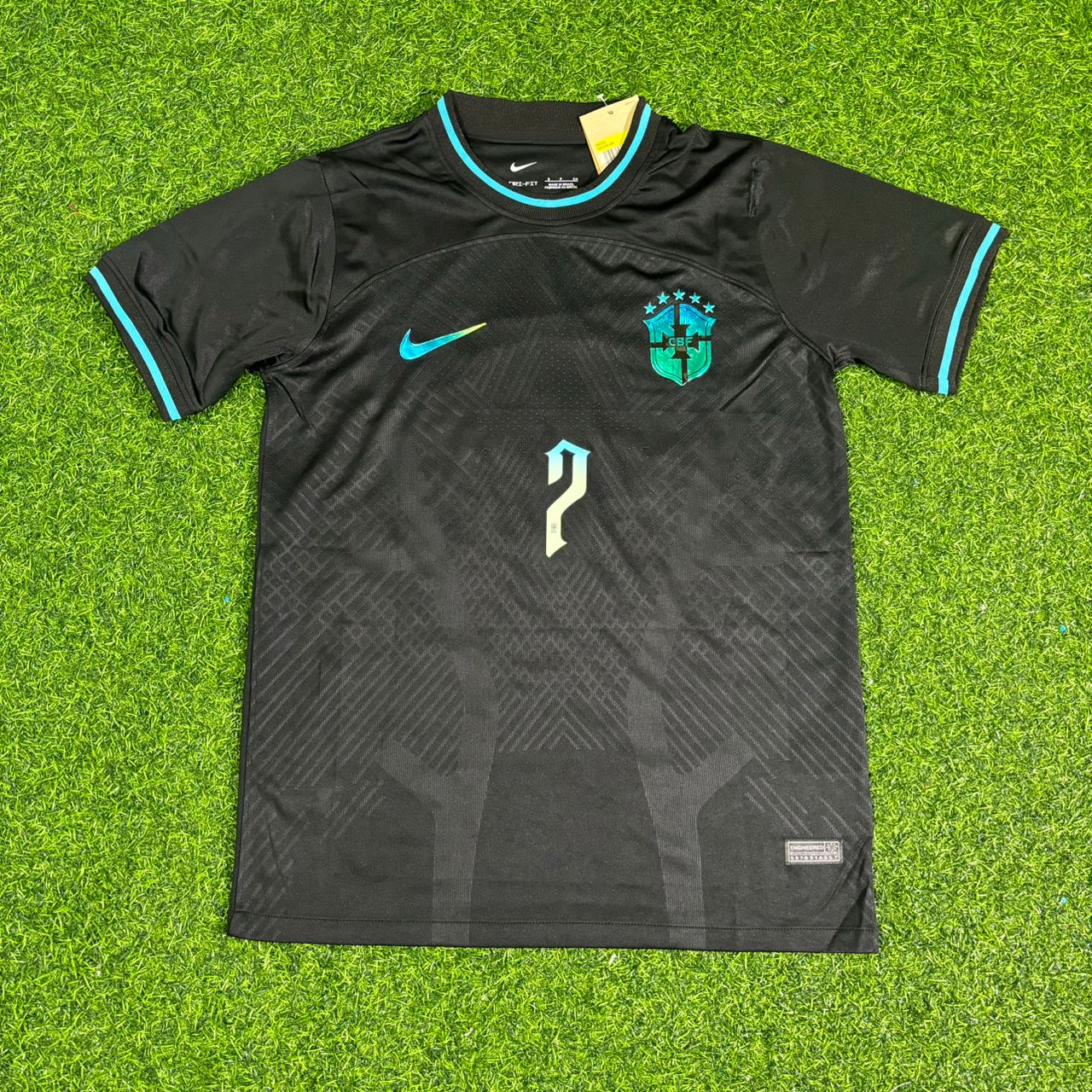 Alexandre Pato Brazil Black Iconic Retro Football Jersey Kit