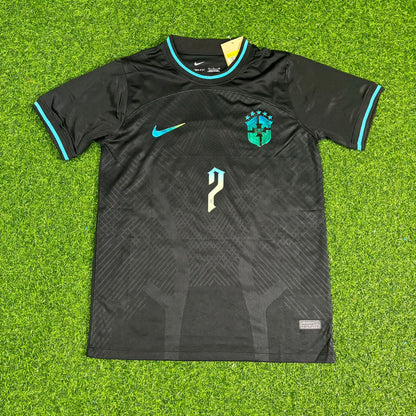 Alexandre Pato Brazil Black Iconic Retro Football Jersey Kit