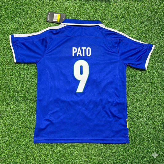 Alexandre Pato Brazil Blue Retro Football Jersey Kit