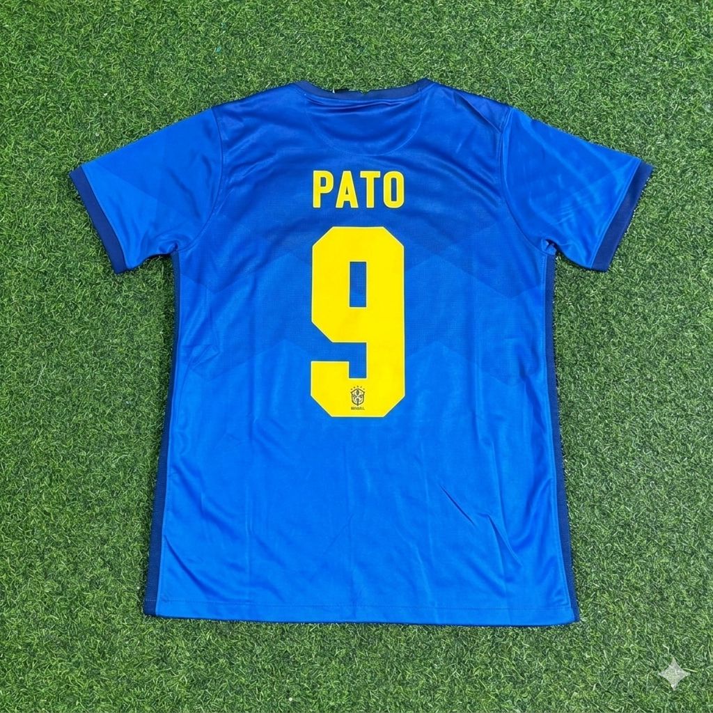 Alexandre Pato Brazil Blue Football Jersey