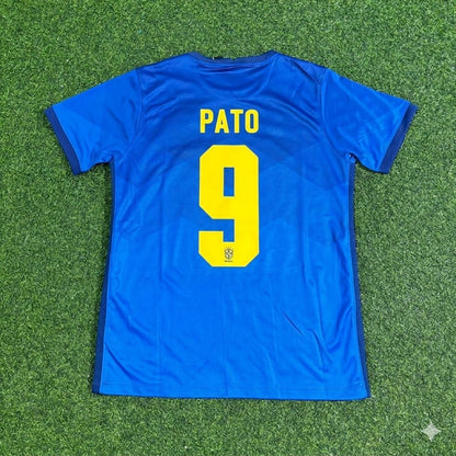 Alexandre Pato Brazil Blue Football Jersey