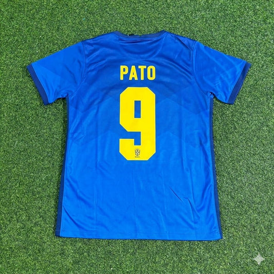 Alexandre Pato Brazil Blue Football Jersey