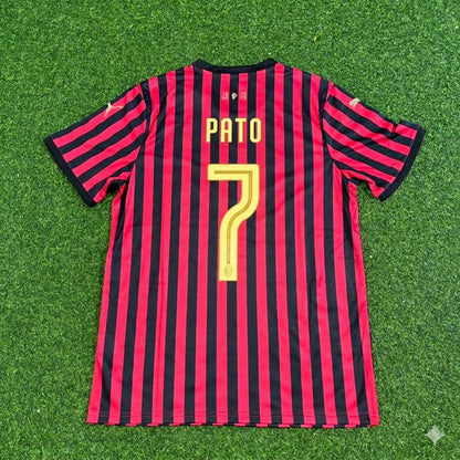 Alexandre Pato AC Milan 120th Anniversary Special Golden Retro Football Jersey Kit