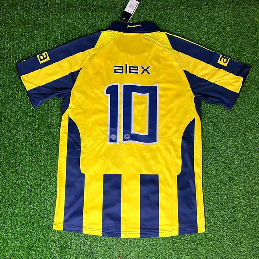 Souza Alex de #10 Fenerbahce 2008-2009 White Retro Kit Jersey – | Trikot | Maillot Soccer Kit