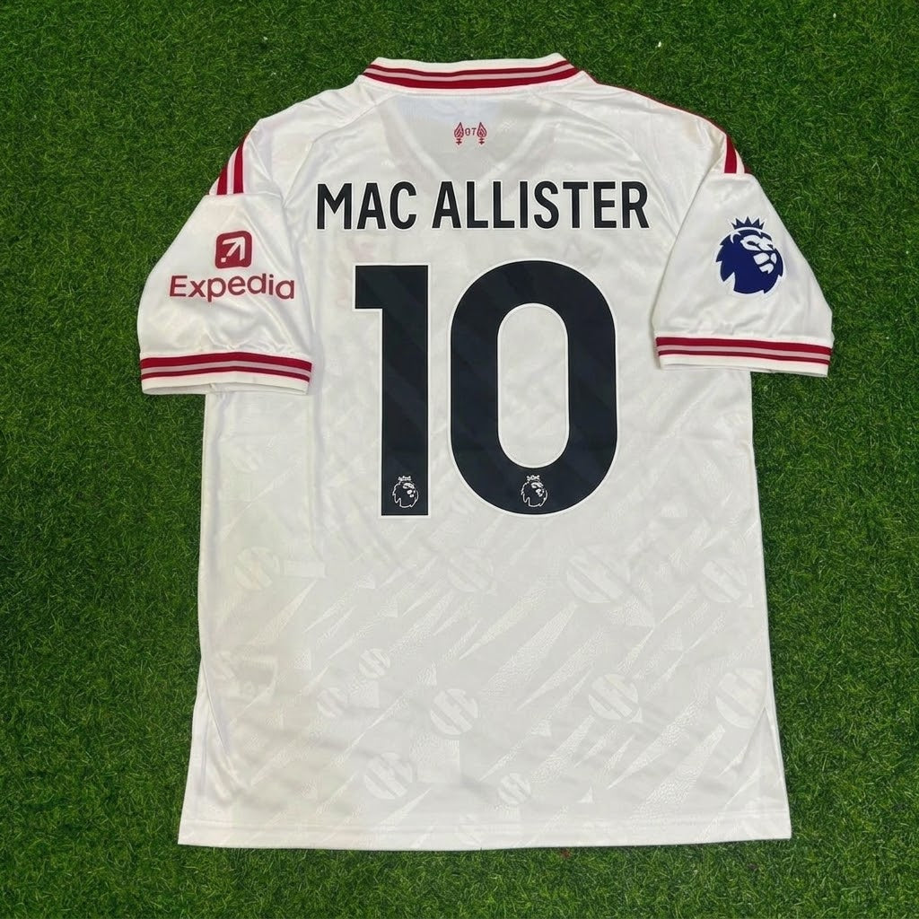 Alexis Mac Allister #10 Liverpool 2027 White Away Football Jersey