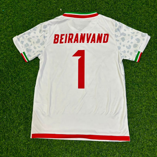 Iran World Cup 2026 Alireza Beiranvand Goalkeeper Home Football Jersey Shirt