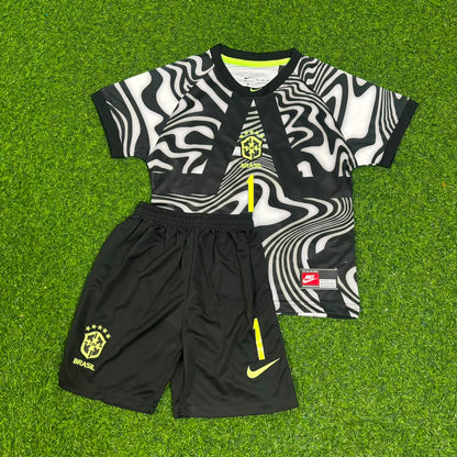 Brazil World Cup 2026 Alisson Becker Goalkeeper Kids Football Jersey