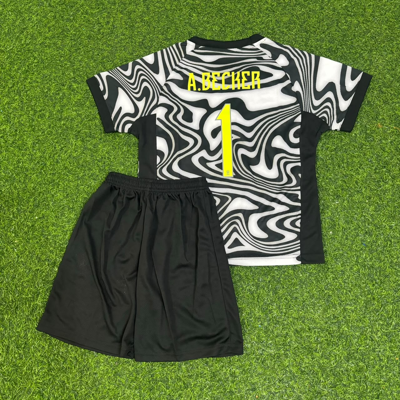 Brazil World Cup 2026 Alisson Becker Goalkeeper Kids Football Jersey