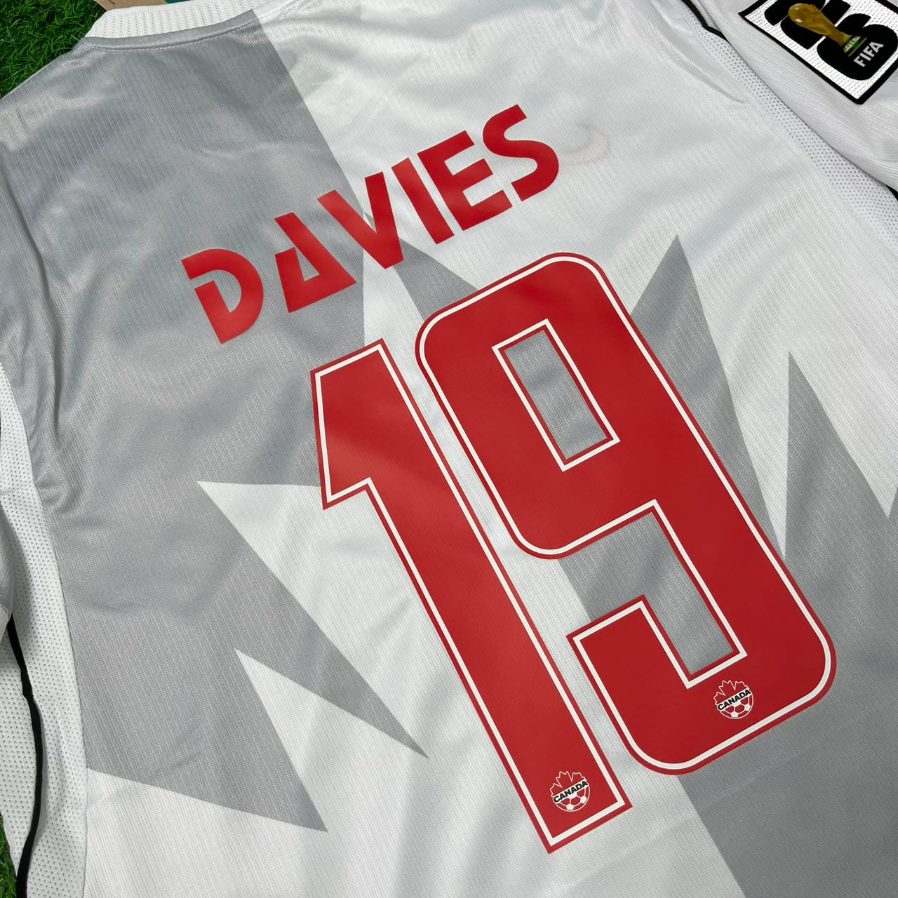 Alphonso Davies Canada 2026 World Cup Away White Football Jersey